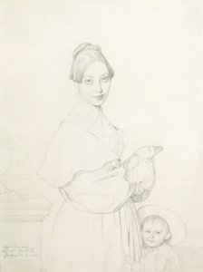 Madame Baltard en haar dochter, Paule, 1836
